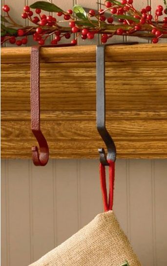 Iron stocking hanger