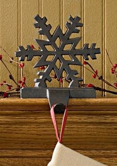 snowflake stocking hanger