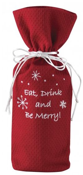 Eat Drink and Be Merry Wine Bag