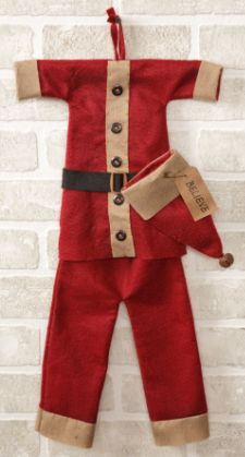 Hanging Santa Suit Decor