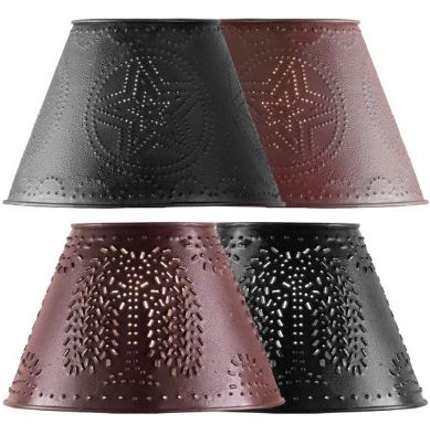 punched-tin-lampshades